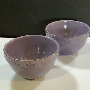 Sorrento Signature Purple Bowl Soup Salad Chili Stoneware Set Lot 2 #16